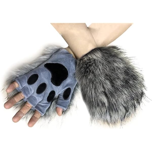 Amazon.com: Halloween Werewolf Hands Skeleton Gloves Hairy